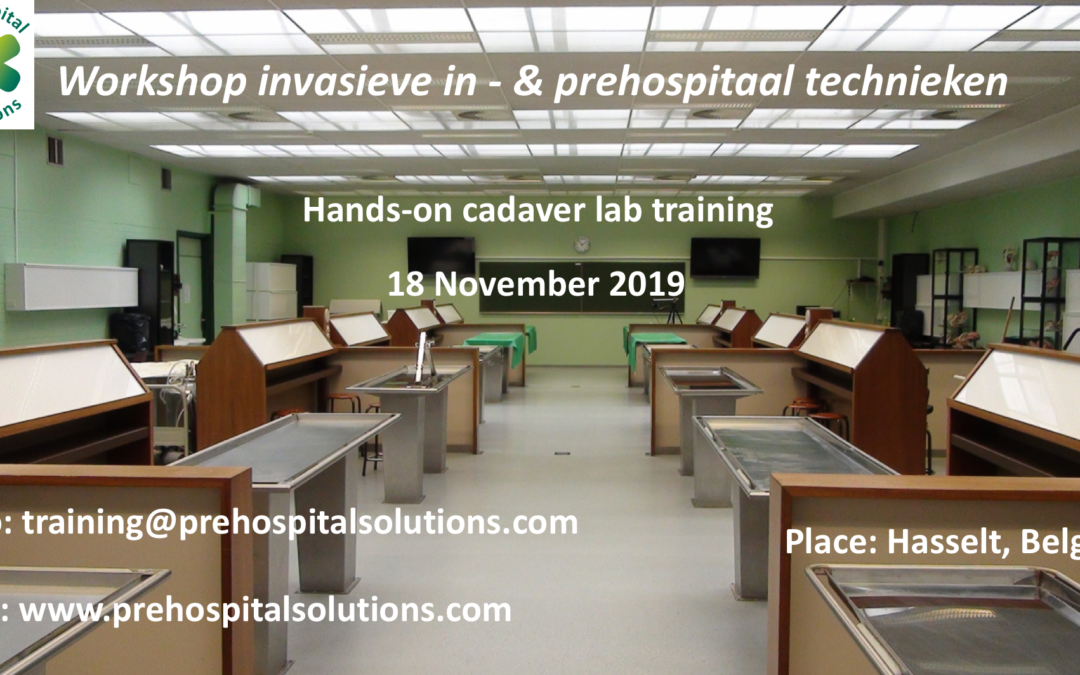 18 november 5de cadaver lab workshop invasieve technieken