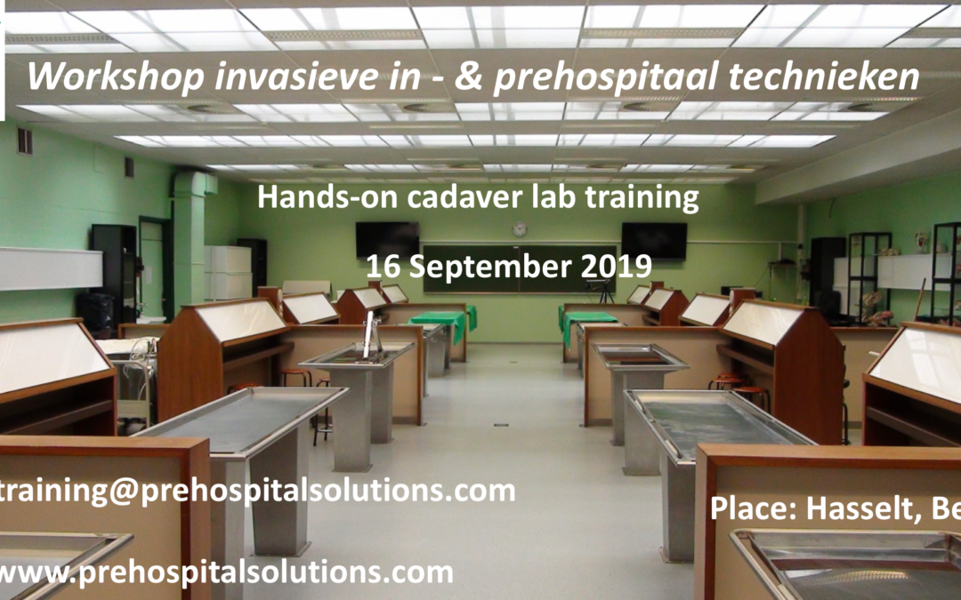 16 september 4de cadaver lab workshop invasieve technieken