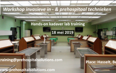 Op 18 mei workshop invasie in- en prehospitaal technieken (kadaverlab)