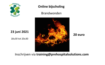 Online bijscholing brandwonden op 23 juni