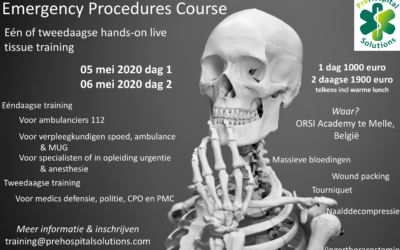Op 5 & 6 mei nieuwe sessie Emergency Procedures Course